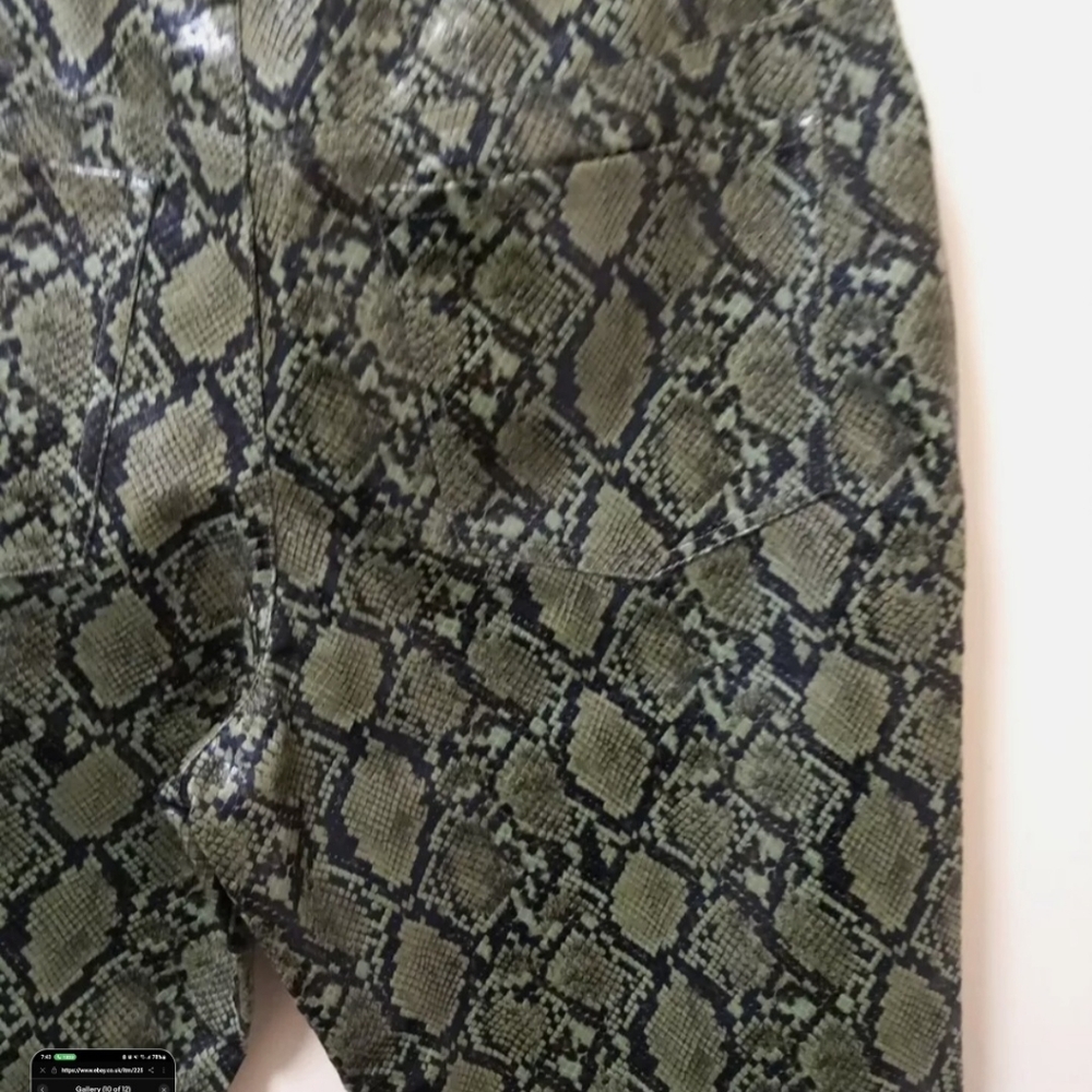 NWOT - Asos Design Snakeskin Pants - Picture 8 of 10